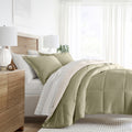 Luxurious Quilted 5 Piece Bedding Bundle, Reversible Comforter and Patterned Sheet Set, Twin - Cloud-Like Soft Lightweight Bed Comforter - Default Title