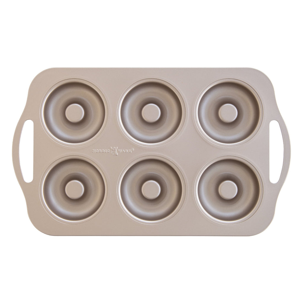 Ergonomic Manual 6 Cavity Nonstick Steel Donut Pan - Multi-Functional Manual Food Chopper & Slicer - Default Title