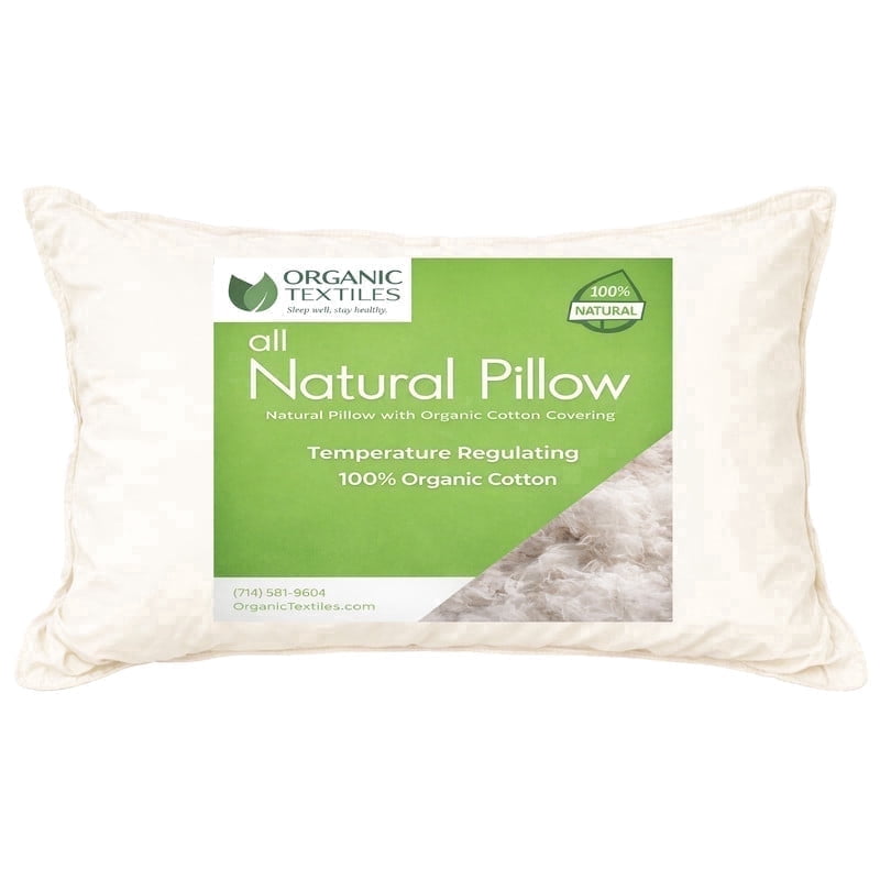 Orthopedic Support 100% Organic Cotton Pillow with Organic Cotton Cover - GOTS CERTIFIED - Adjustable Loft, Head Neck Pain Relief, Back ... - Ergonomic Memory Foam Pillow for Neck Pain Support - Default Title