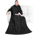 Cozy Fleece Fleece Blanket with Sleeves for Women Men Adults, Wearable Blanket Warm Soft Plush, Snuggle Pocket Sleeved TV Throw W... - Lightweight Plush Warm Blanket for All Seasons - Default Title