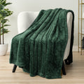 Reversible Sherpa Sherpa Throw Blanket For Couch Sofa, Emerald Green Fluffy Warm Plush Blanket for Bed, Cozy Super Soft Lightweight Thr... - Super Soft Reversible Sherpa Flannel Blanket - Default Title