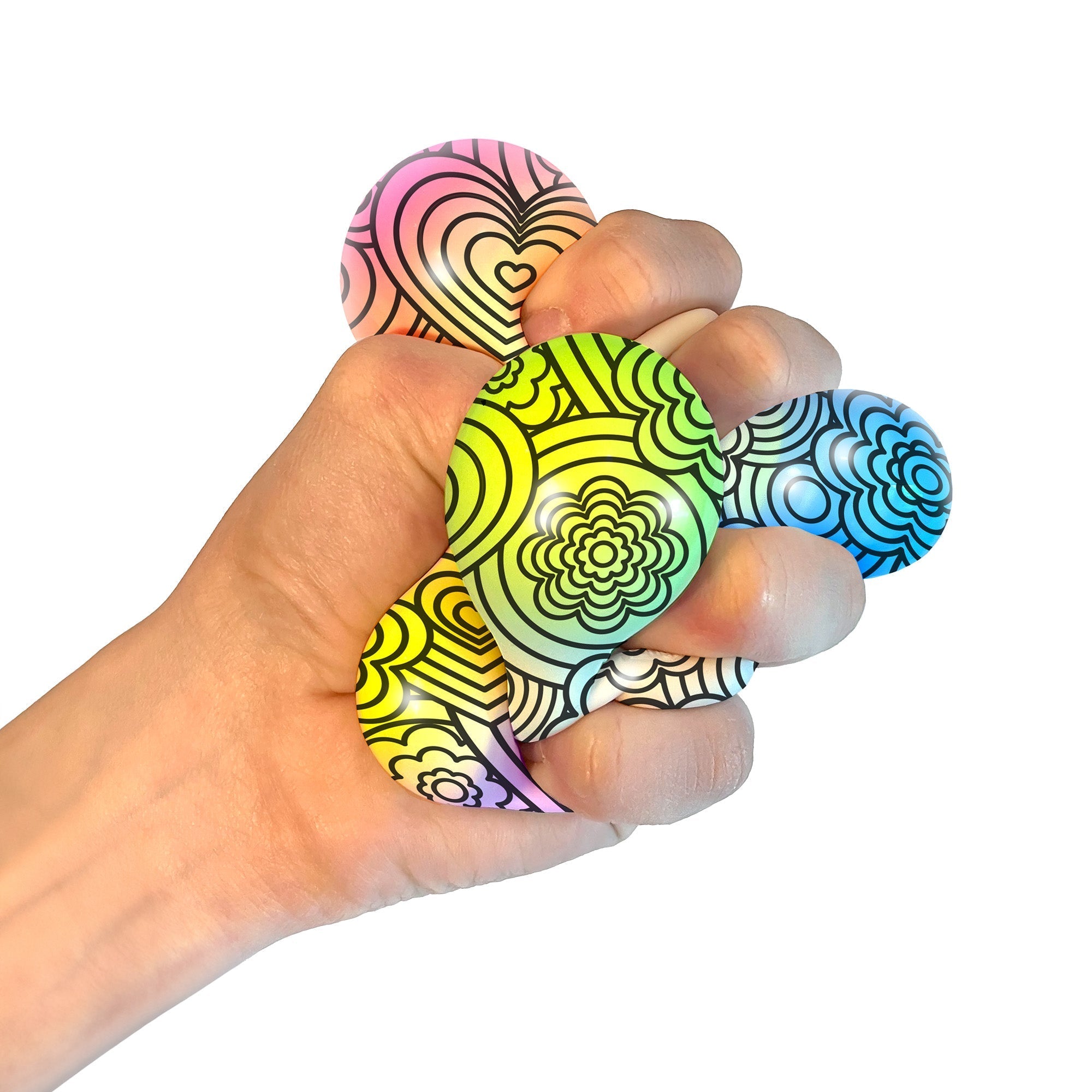 Shaggy Tactile NeeDoh Press-Doh | Select Oak Terrace - Shaggy Tactile Ribbed Stress Relief Toy Detail