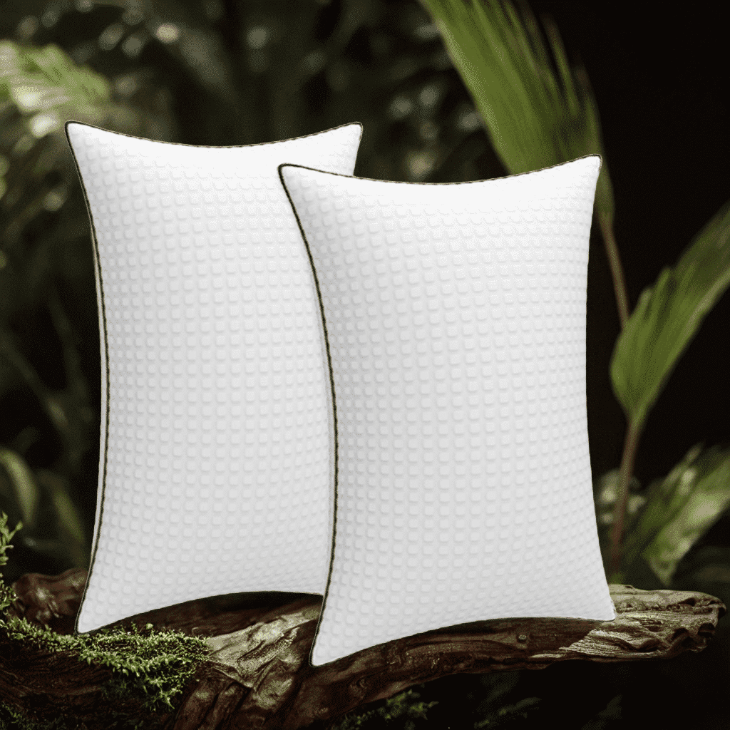 Hotel Collection Pillows King Size Set of 2, Hotel Quality, Down Alternative Gusseted Bed Pillows for Side, Back, or Stomach Sleepers,... - Orthopedic Shredded Foam Bed Pillow Set - Default Title