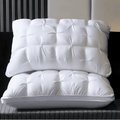 Decorative Plump Queen Size Bed Pillows Set of 2, Hotel Quality, Down Alternative Gusseted Bed Pillows for Side, Back, or Stomach Slee... - Ergonomic Memory Foam Pillow for Neck Pain Support - Default Title