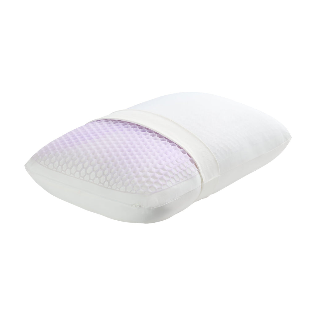 Fluffy Shredded GridCloud Pillow, Honeycomb Gelflex Top Layer, Hypoallergenic, Down - Alternative - Ergonomic Memory Foam Pillow for Neck Pain Support - Default Title