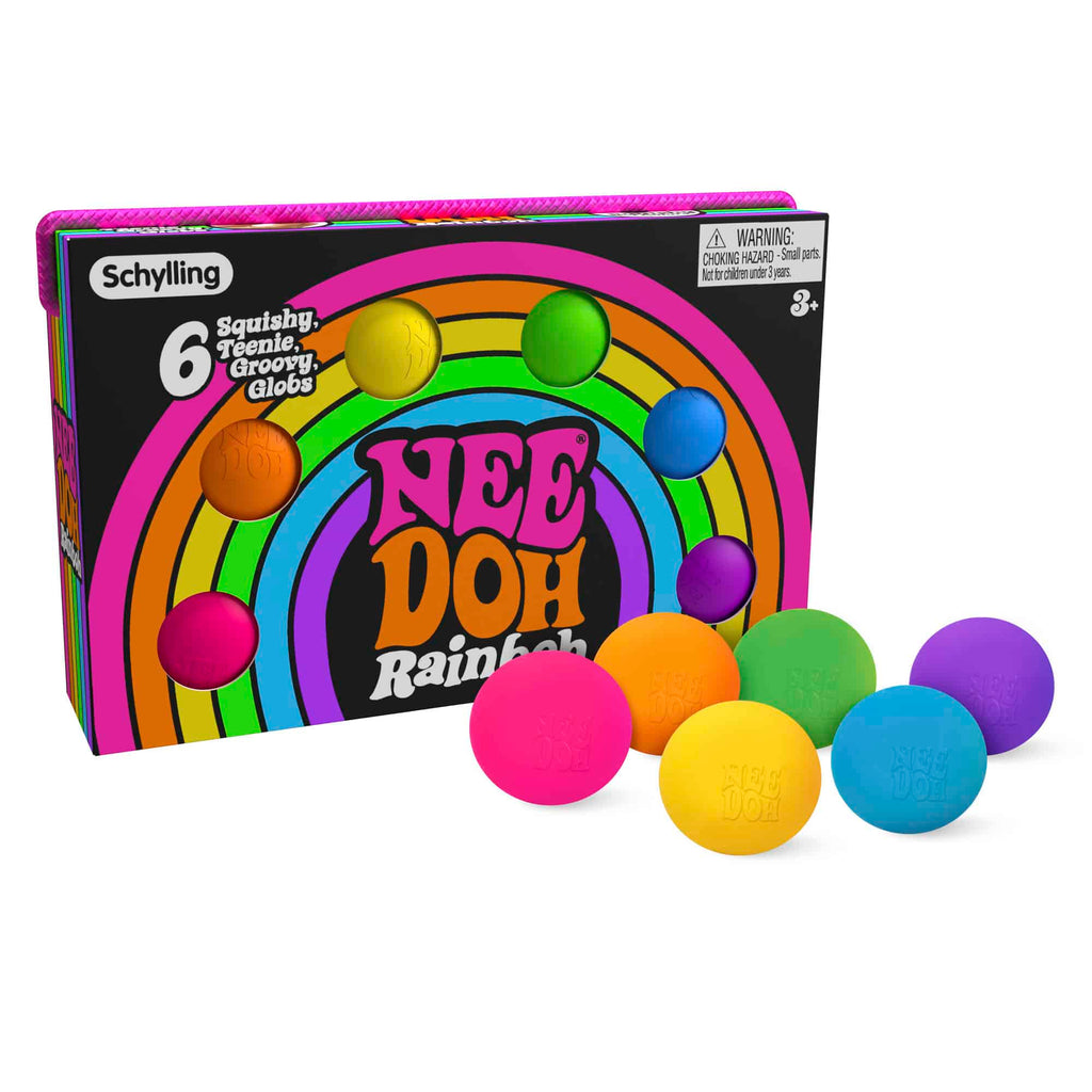 Super-Squishy NeeDoh Rainboh | Reserve Autumn Pond - The Groovy Glob Retro Malt-Gel Filled Toy Detail