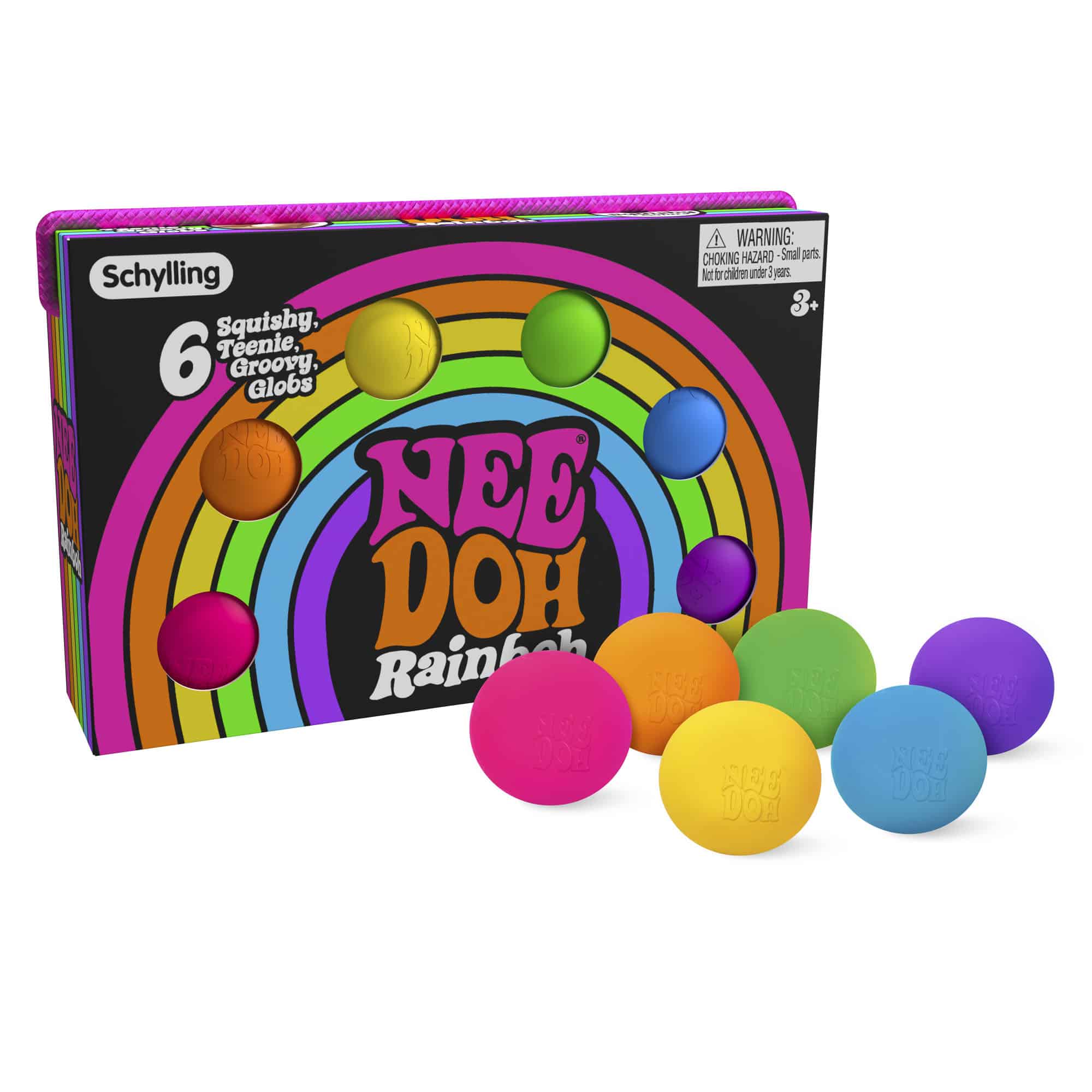 Super-Squishy NeeDoh Rainboh | Reserve Autumn Pond - The Groovy Glob Retro Malt-Gel Filled Toy Detail