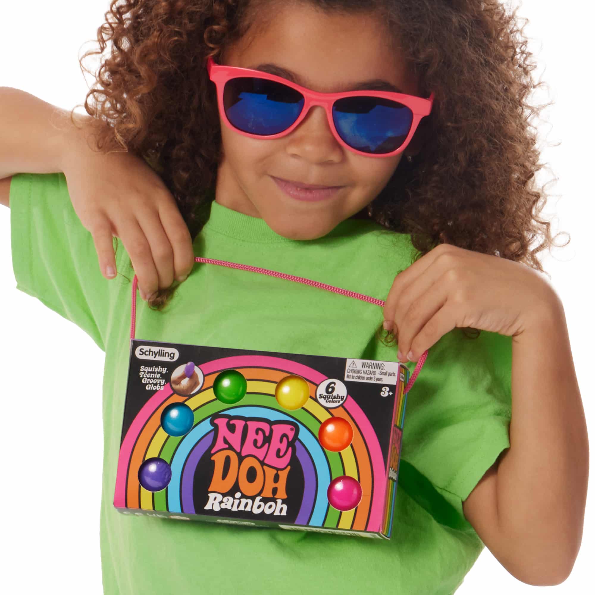 Super-Squishy NeeDoh Rainboh | Reserve Autumn Pond - The Groovy Glob Retro Malt-Gel Filled Toy Detail