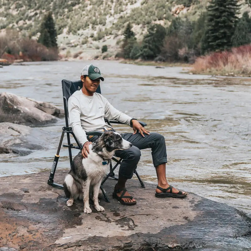Luxury Camp RoadTrip Rocker - Choice 855 - RoadTrip Rocker Smooth Motion Camp Chair Detail