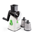 Ergonomic Manual Manual Rotary Grater & Slicer - Premium Stainless Steel Garlic Presser & Peeler - Default Title