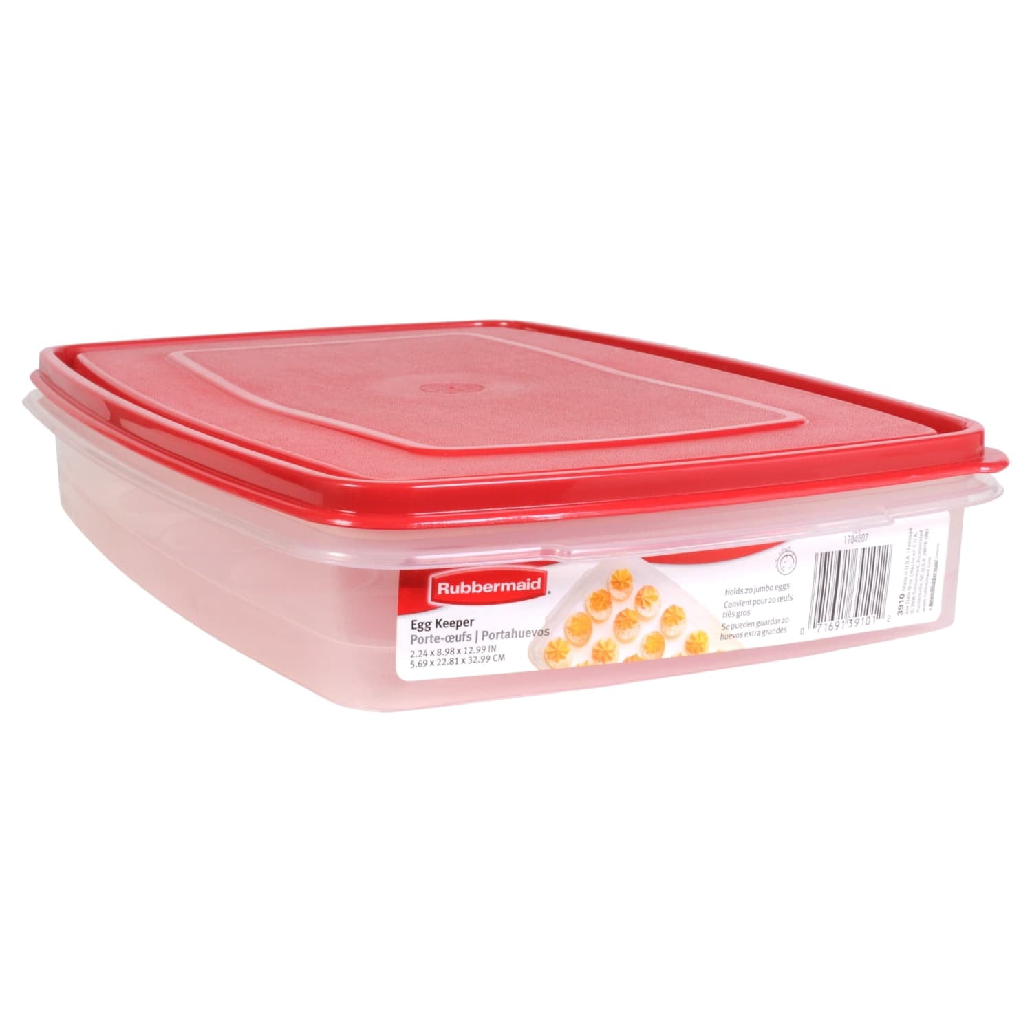 Sweet Treat Shaped Egg Keeper Food Storage Container, Clear/Red, 1 Count - Deliciously Soft Cupcake Sensory Glob - Default Title