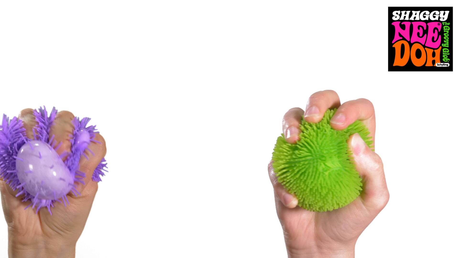 Ultra-Soothing Touch Shaggy NeeDoh | Collection Winter Creek - Shaggy Tactile Ribbed Stress Relief Toy Detail
