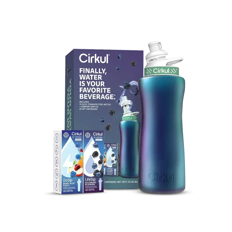Whimsical Doughnut 32oz. Chameleon Stainless Steel Bottle Starter Kit 95KR - Fun Food Fidget Cookie Squishable Toy - Default Title