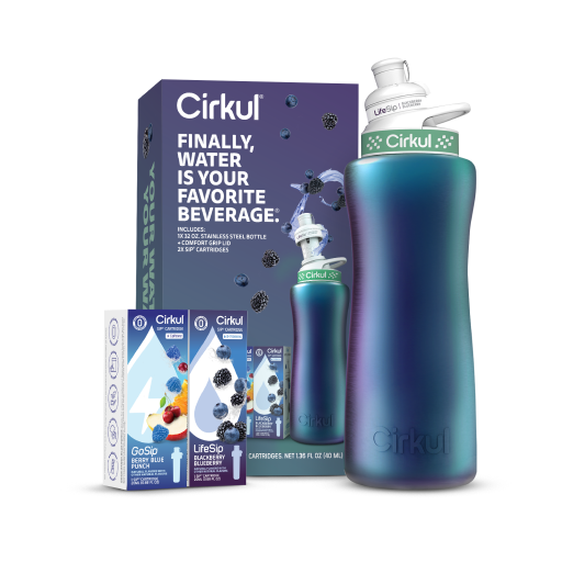 Whimsical Doughnut 32oz. Chameleon Stainless Steel Bottle Starter Kit 95KR - Fun Food Fidget Cookie Squishable Toy Detail