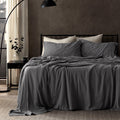 Breathable Luxury Bed Sheets - Full Size Bed Sheets - Washed Microfiber - 4 Piece Hotel Luxury Bedding Sheets with Fitted Sheet, Flat S... - Cooling Hotel Quality Bedding Sheets and Pillowcases - Default Title