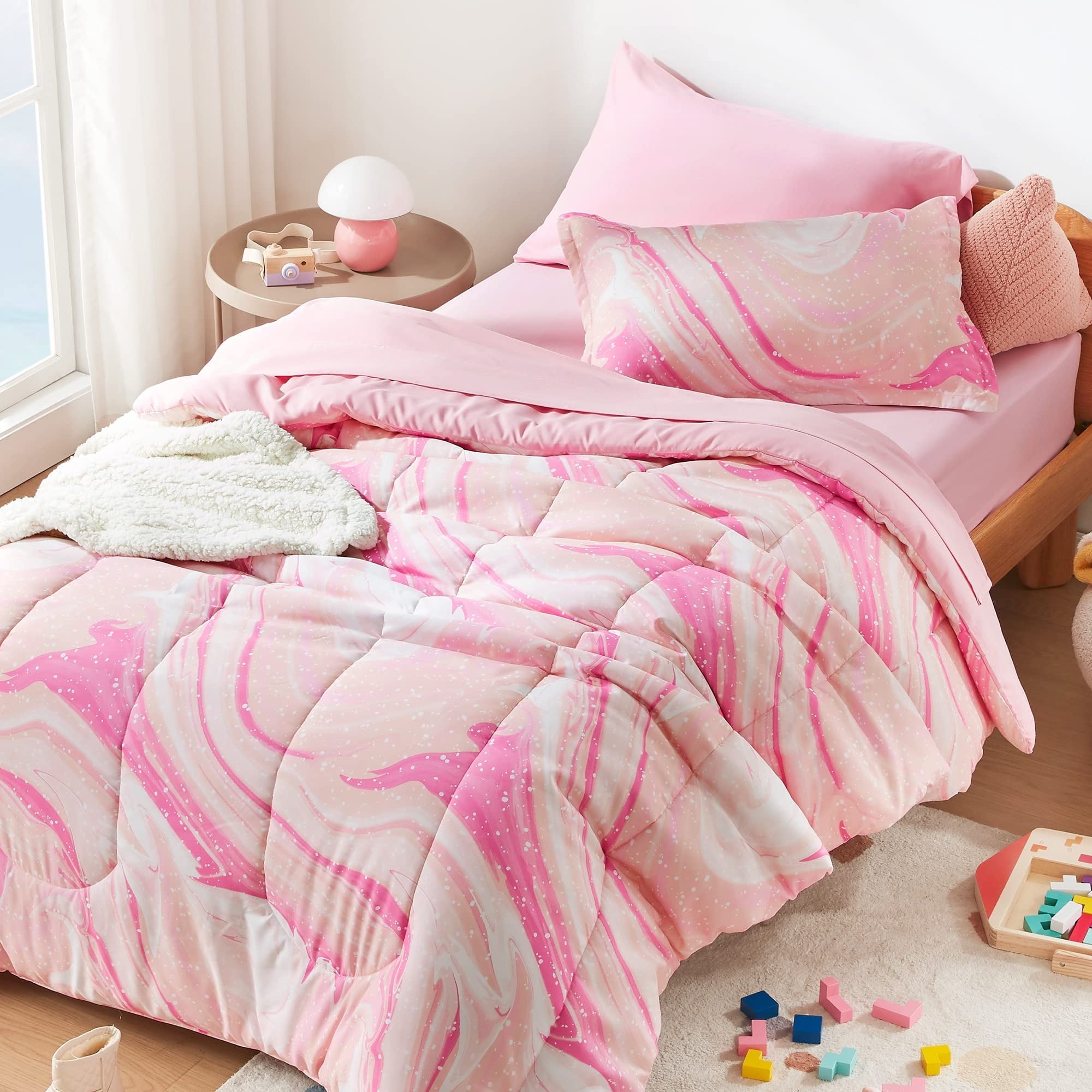Heavyweight Warmth Kids Twin Bedding Comforter Set - 5 Pieces Super Cute & Soft Bedding Sets & Collections with Comforter, Sheet, Pillow... - Luxurious Quilted Duvet Cover Set - Default Title