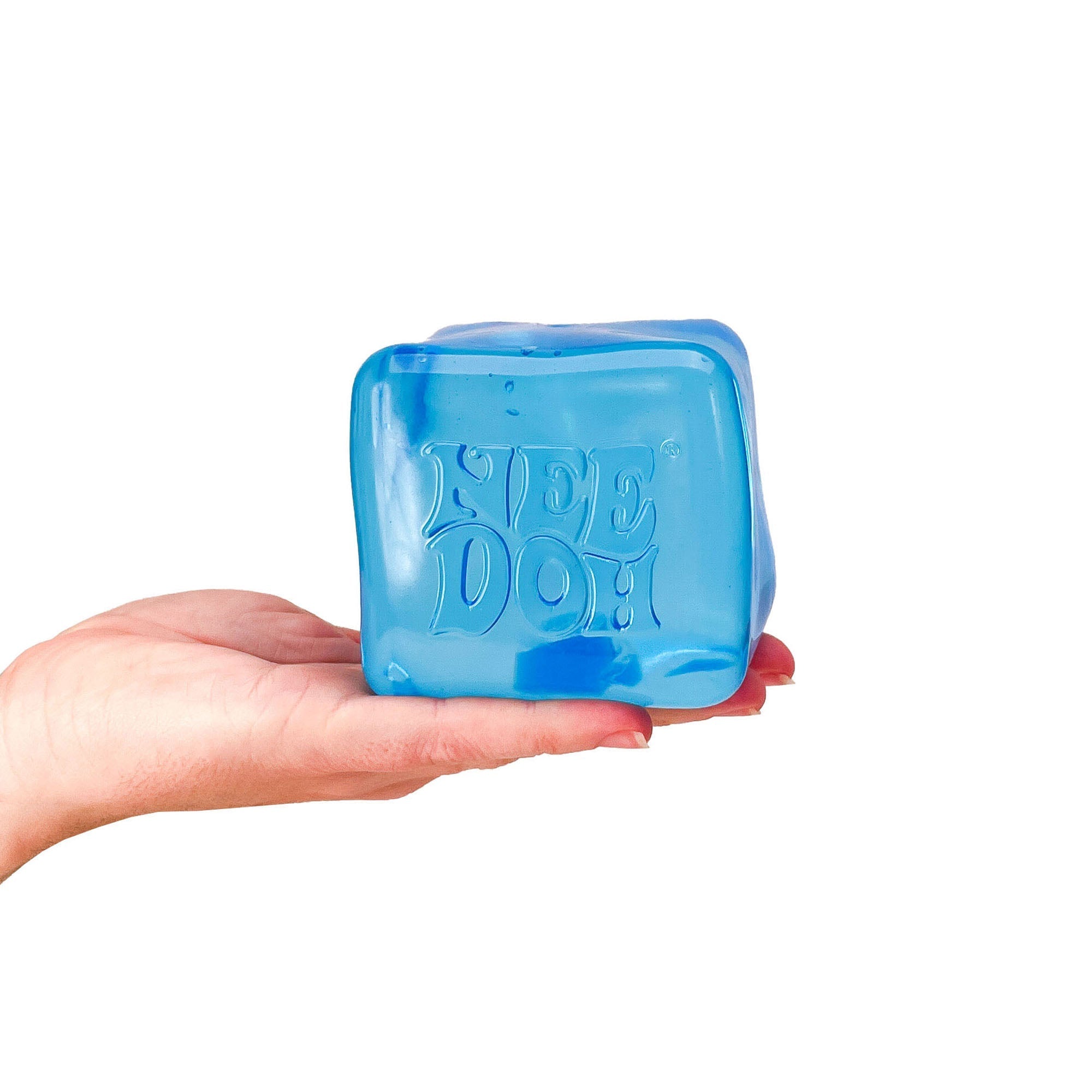 Translucent Jelly NeeDoh Nice Berg | Reserve Oak Hollow - 3-Piece Assorted Nice Cubes Pack for Fidgeting Detail