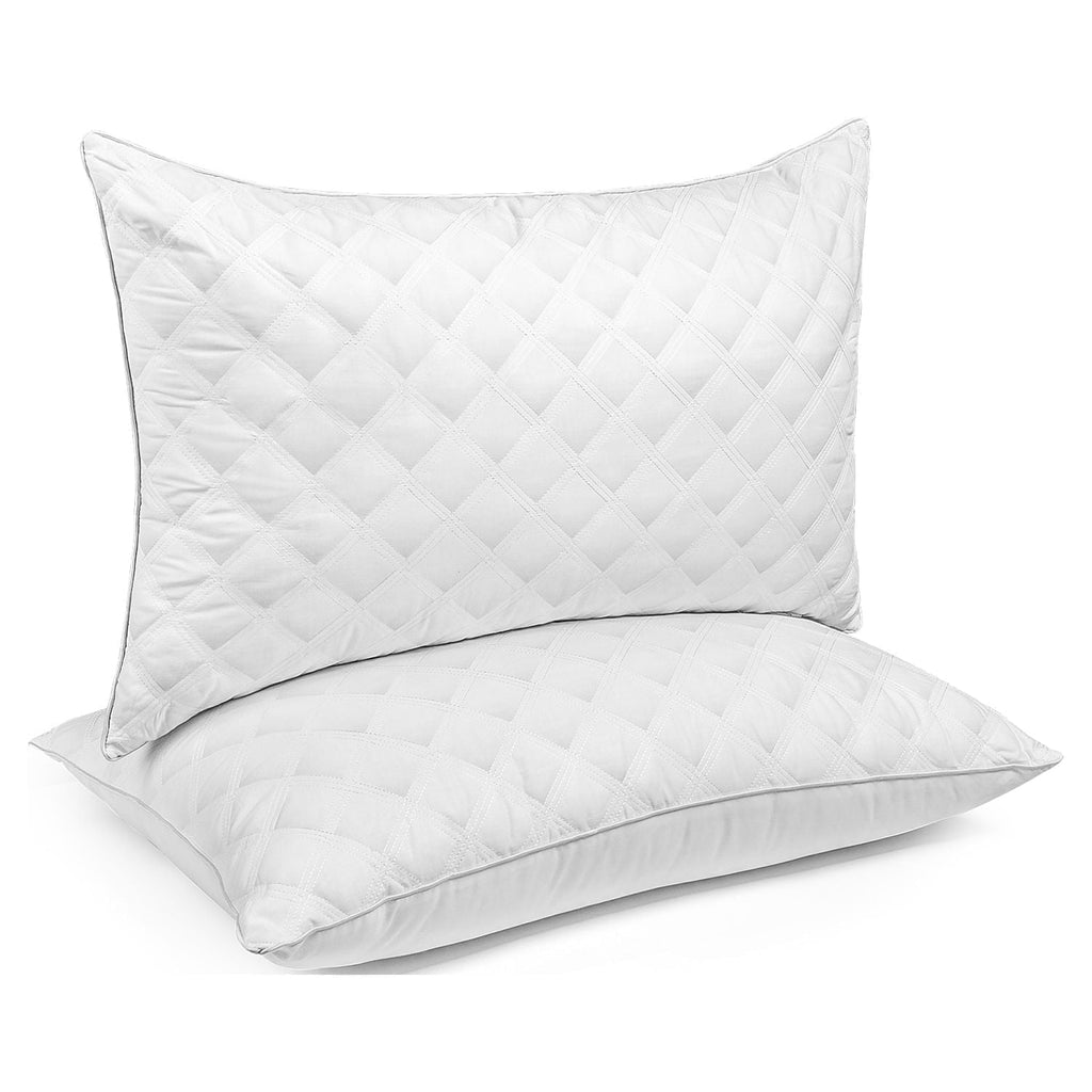 Ergonomic Memory Foam Bed Pillows Queen Size Set of 2 Pillows for Bed 2 Pack Cooling Hotel Collection Down Alternative Pillows 20 x 30 inches - Ergonomic Memory Foam Pillow for Neck Pain Support - Default Title