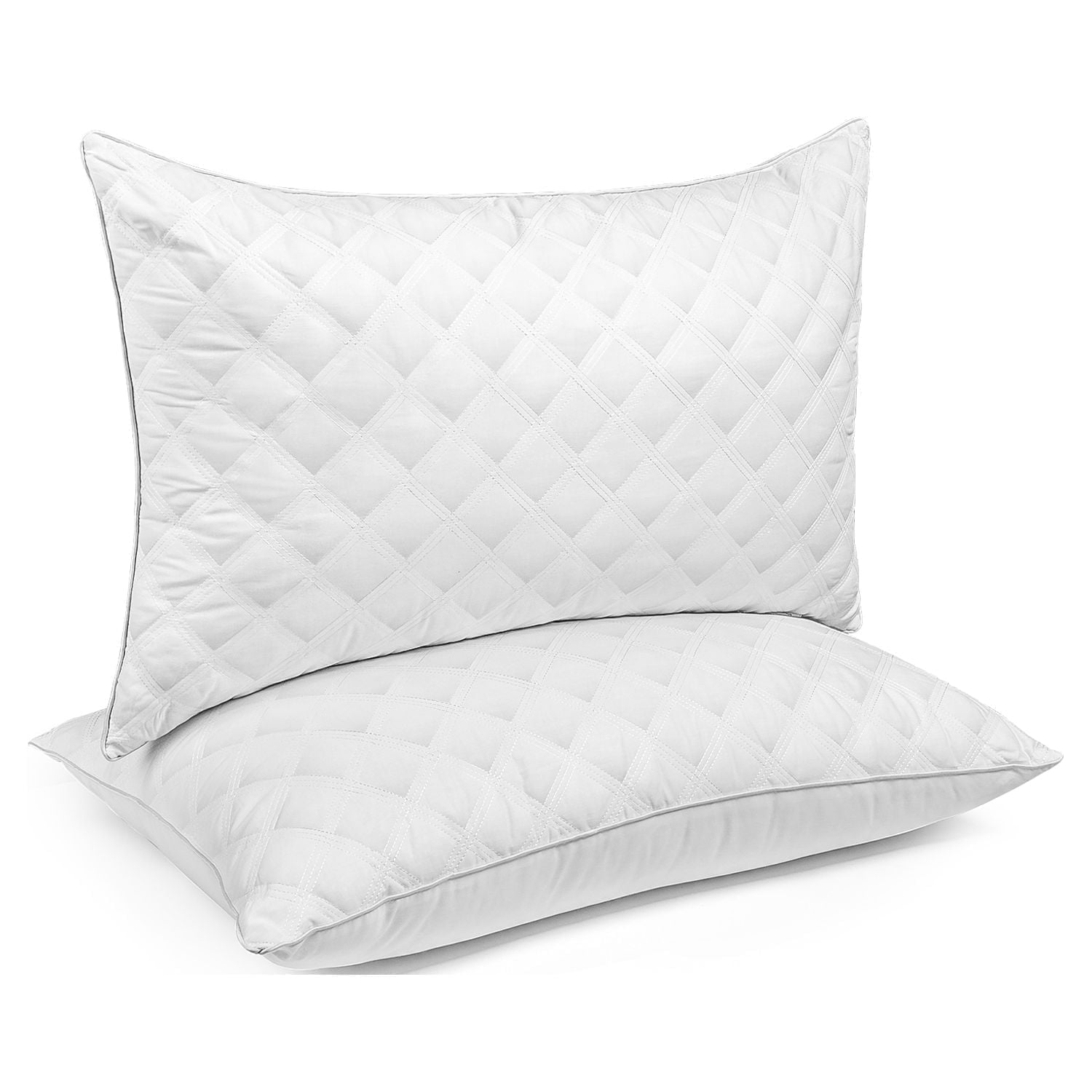 Ergonomic Memory Foam Bed Pillows Queen Size Set of 2 Pillows for Bed 2 Pack Cooling Hotel Collection Down Alternative Pillows 20 x 30 inches - Ergonomic Memory Foam Pillow for Neck Pain Support - Default Title