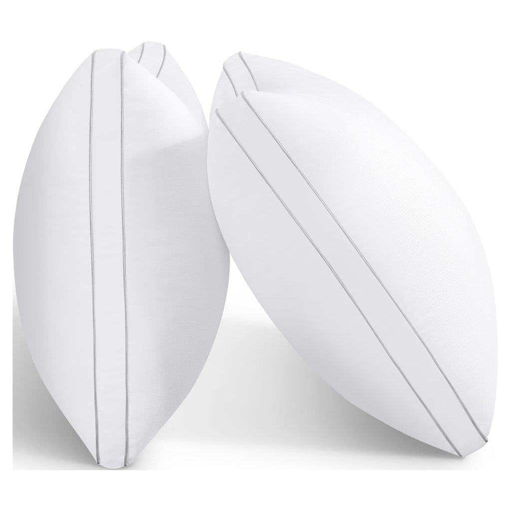 Orthopedic Support Bed Pillows 2 Pack Down Alternative Pillows for Bed Queen Size Set of 2 Soft Hotel Collection Gusseted Cooling Pillow... - Hotel Quality Plush Sleeping Pillows - Default Title