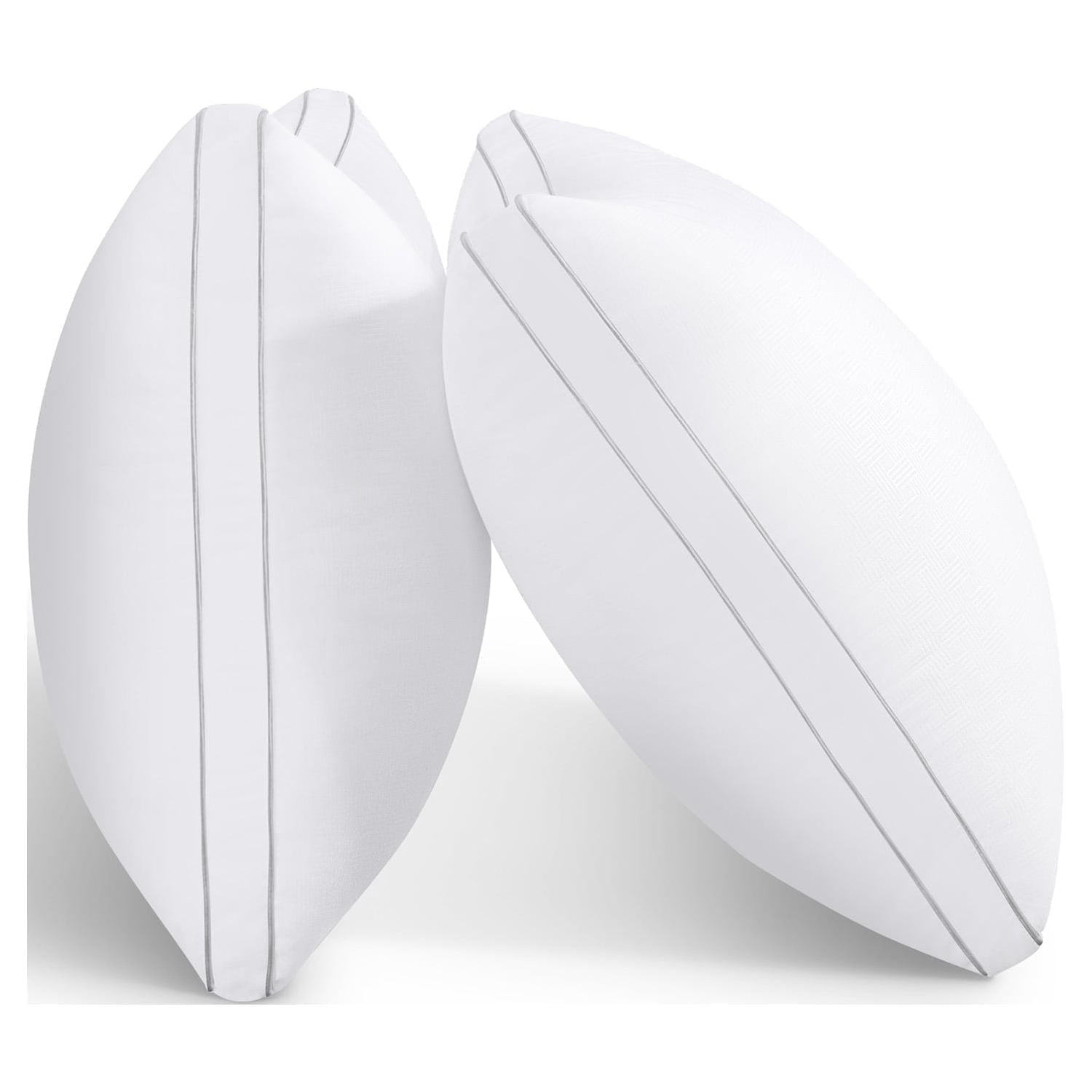 Orthopedic Support Bed Pillows 2 Pack Down Alternative Pillows for Bed Queen Size Set of 2 Soft Hotel Collection Gusseted Cooling Pillow... - Hotel Quality Plush Sleeping Pillows - Default Title