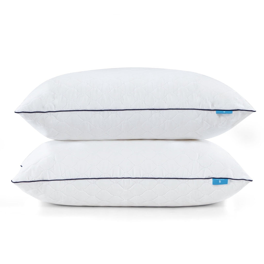 Ergonomic Memory Foam Bed Pillows for Sleeping Queen Size 20" x 30" Hypoallergenic Pillow for Side and Back Sleeper Soft Supportive Hotel C... - Ergonomic Memory Foam Pillow for Neck Pain Support - Default Title