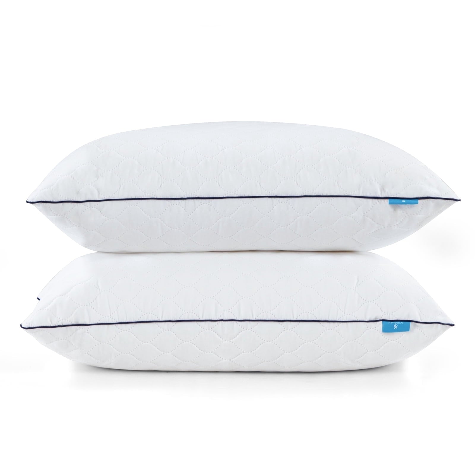 Ergonomic Memory Foam Bed Pillows for Sleeping Queen Size 20" x 30" Hypoallergenic Pillow for Side and Back Sleeper Soft Supportive Hotel C... - Ergonomic Memory Foam Pillow for Neck Pain Support - Default Title