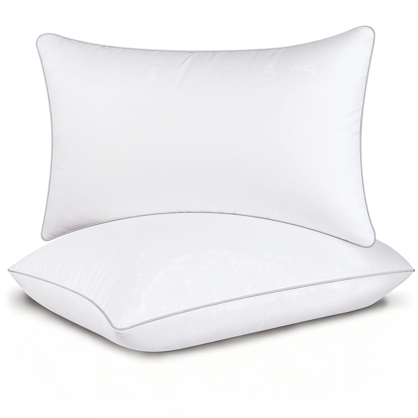 Fluffy Shredded Pillows Queen Size Set of 2, Bed Pillows for Side and Back Sleepers, Soft Down Alternative Pillows, Hotel Quality and... - Orthopedic Shredded Foam Bed Pillow Set - Default Title