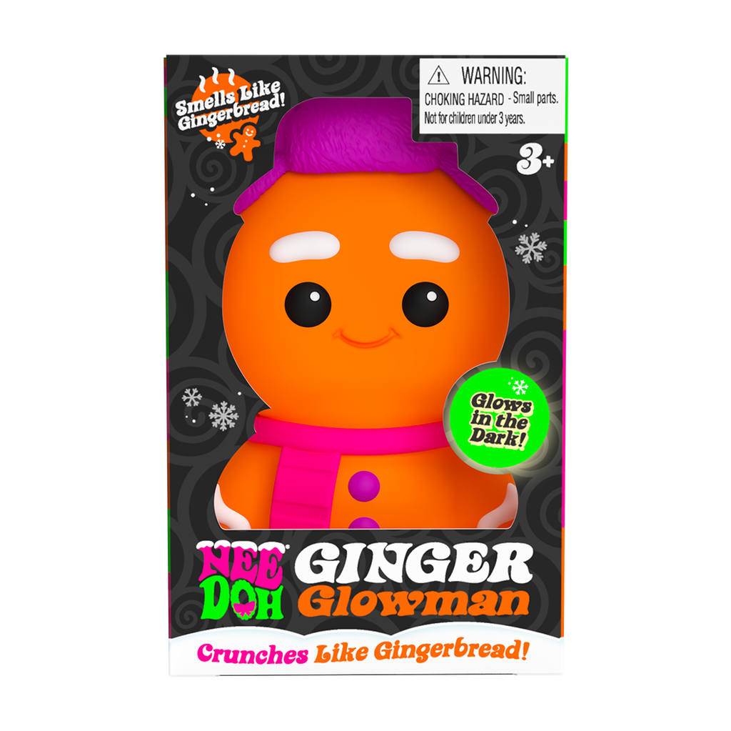 Animal-Shaped NeeDoh Ginger Glowman | Select Copper Path - Collectible Shaggy Monster Squishable Toy - Surprise Me! (Random Style)