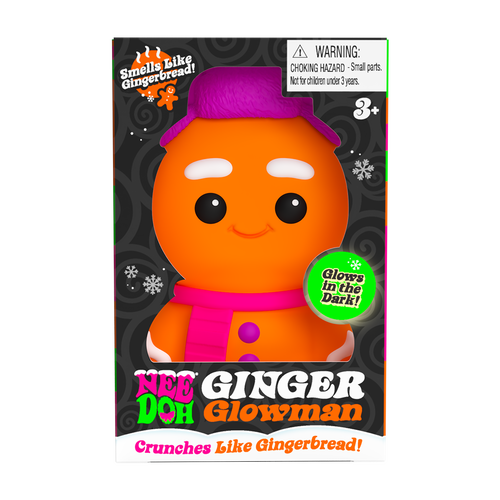 Animal-Shaped NeeDoh Ginger Glowman | Select Copper Path - Collectible Shaggy Monster Squishable Toy - Surprise Me! (Random Style)