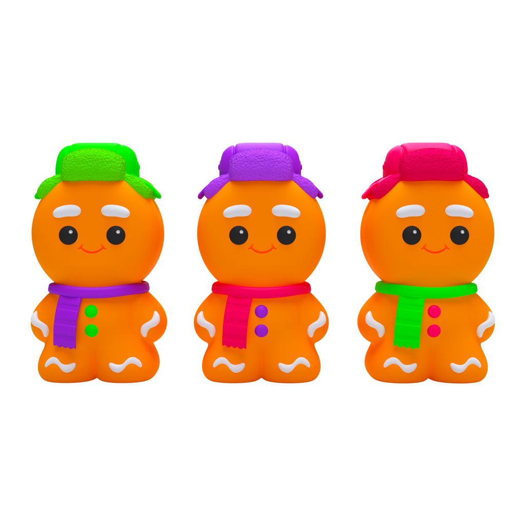 Animal-Shaped NeeDoh Ginger Glowman | Select Copper Path - Collectible Shaggy Monster Squishable Toy Detail