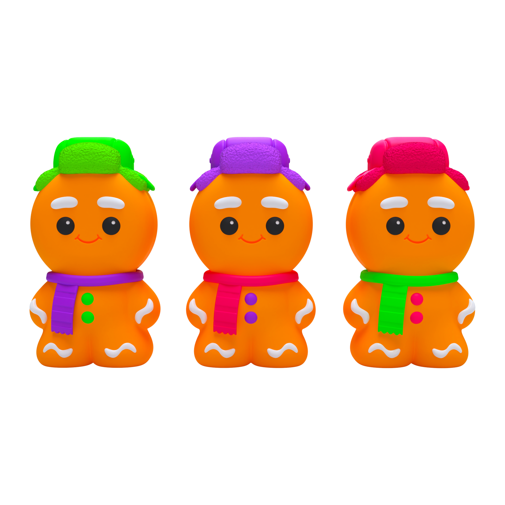 Animal-Shaped NeeDoh Ginger Glowman | Select Copper Path - Collectible Shaggy Monster Squishable Toy Detail