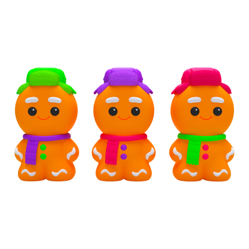Animal-Shaped NeeDoh Ginger Glowman | Select Copper Path - Collectible Shaggy Monster Squishable Toy Detail
