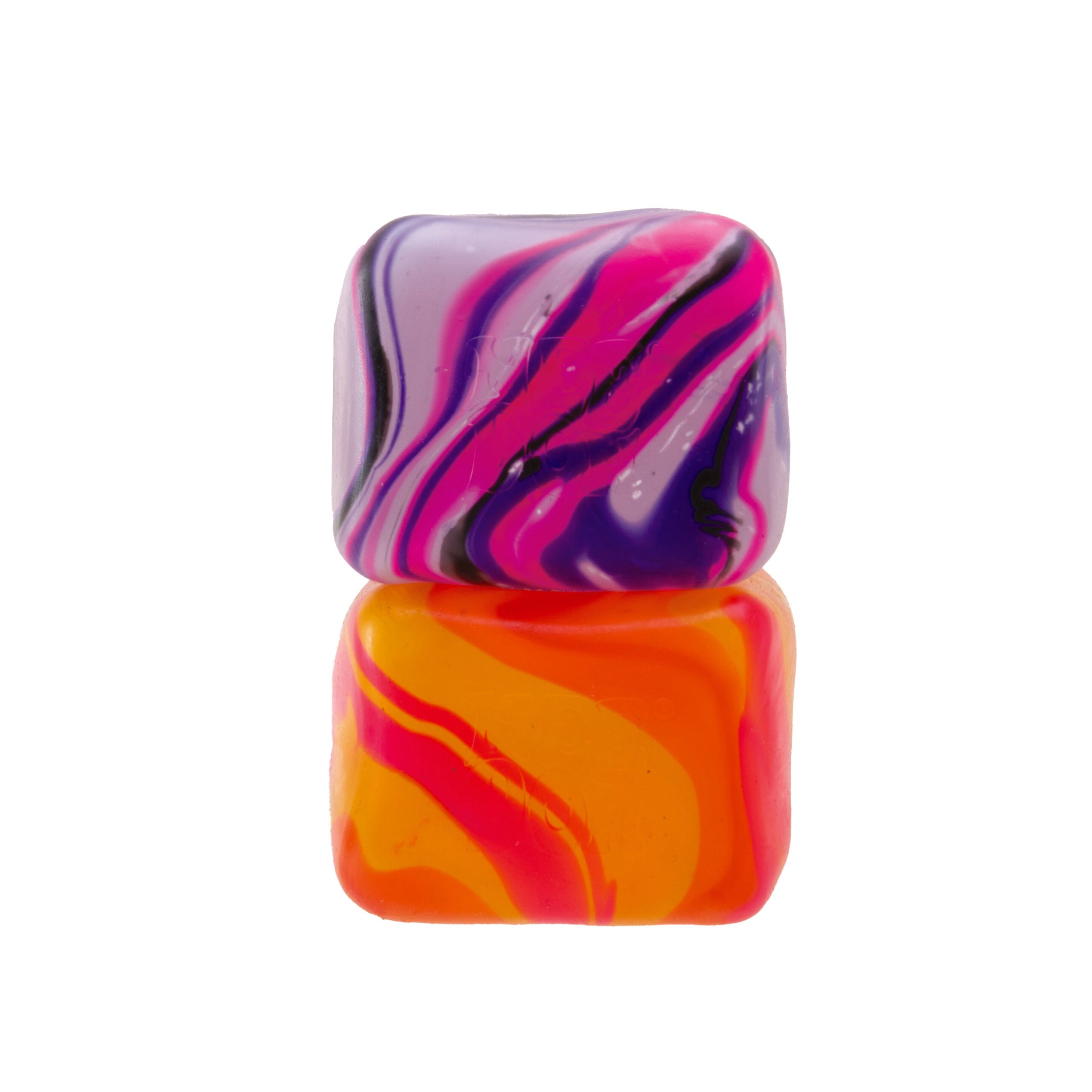 Translucent Jelly NeeDoh Nice Cube Swirl | Select Golden Pond - 3-Piece Assorted Nice Cubes Pack for Fidgeting Detail
