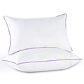 Fluffy Shredded Pillows Standard Size Set of 2, Hotel Down Alternative Sleeping Bed Pillows for Side Back Stomach Sleepers - Ergonomic Memory Foam Pillow for Neck Pain Support - Default Title
