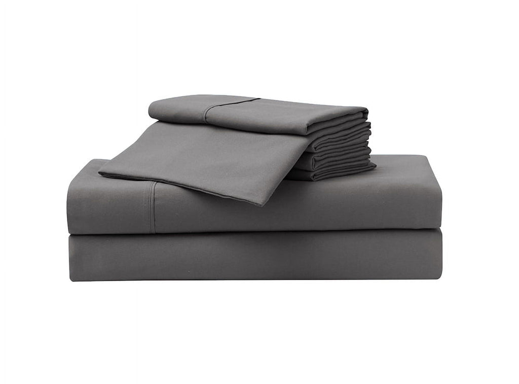 Ultra-Soft So Soft 3-Piece Dark Gray Sheet Set, Twin - Premium Ultra-Soft Pillowcase Pair for Sleeping - Default Title
