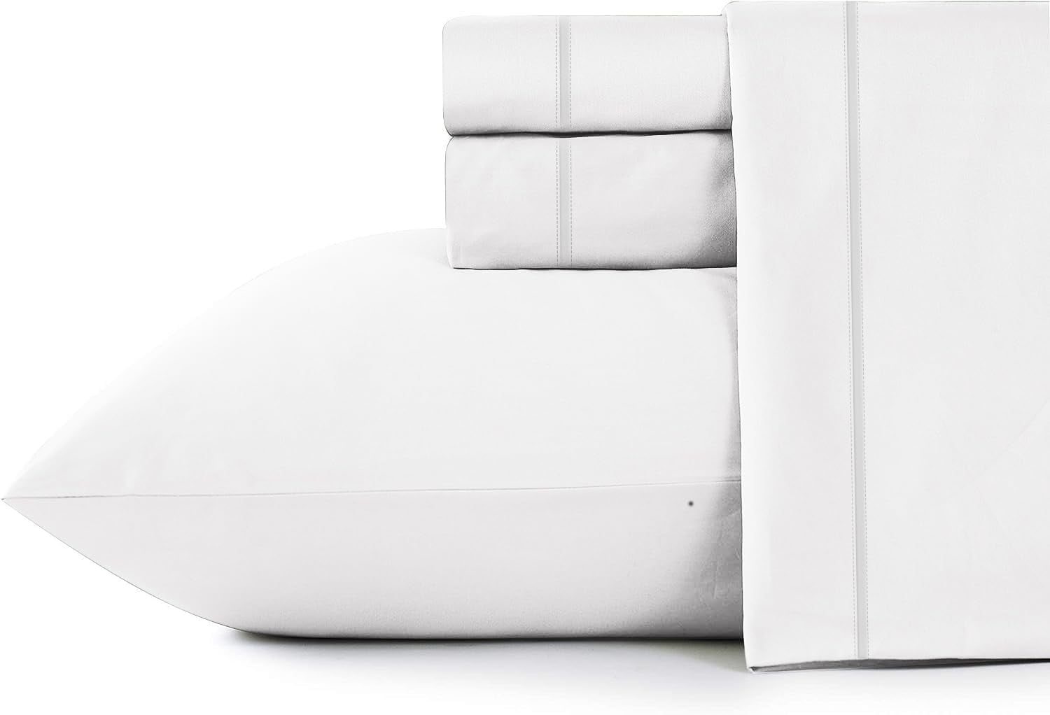 Wrinkle-Resistant Bed Sheets Set 4 Pieces, 600 TC 100% Egyptian Cotton Bed Sheets, Breathable, Soft & Silky Sateen Weave Fits Mattress ... - Luxury Bed Sheet Set with Deep Pockets - Default Title