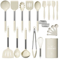 Chef-Quality Silicone Cooking Utensil Set, 30 Pcs Kitchen Utensils Set with Stainless Steel Handle, Food Grade Silicone Spatula Se... - Professional Kitchen Tool for Culinary Enthusiasts - Default Title