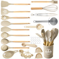 Durable Steel Silicone Cooking Utensils Set, Heat Resistant Kitchen Tools, 36 PCS Non-Stick Silicone Cooking Kitchen Utensils, Khaki - Heavy Duty Stainless Steel Kitchen Shears - Default Title