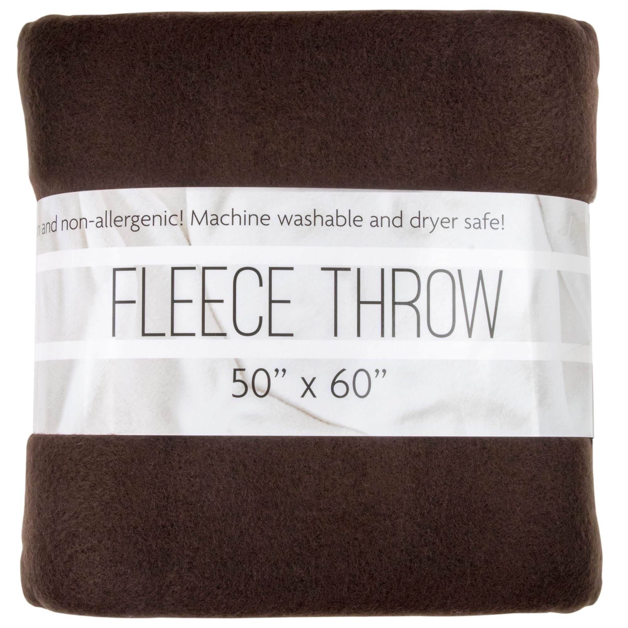 Lightweight Warm Single Solid Color Hypoallergenic 60”L x 50”W Fleece Throw Blanket for Fall, Winter, Spring, Summer, Men, Women, Chil... - Lightweight Plush Warm Blanket for All Seasons - Default Title