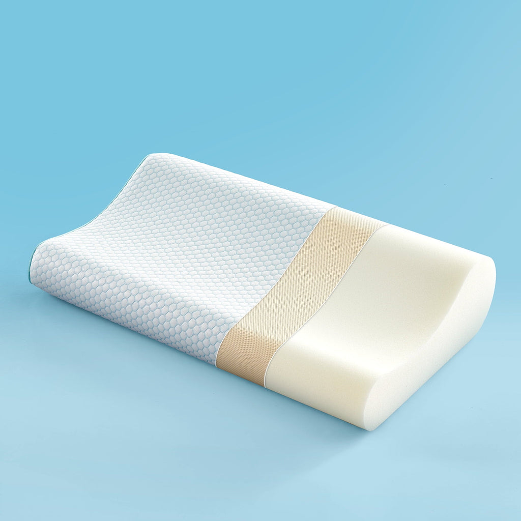 Hotel Collection Standard Cooling Memory Foam Pillow, Ergonomic Adjustable Orthopedic Contour Bed Pillows Neck Support for Side Back S... - Hotel Quality Plush Sleeping Pillows - Default Title