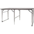 Portable Staging Slim-Fold Table - Choice 196 - Multi-Functional Heavy-Duty Grilling Table Counter - Default Title
