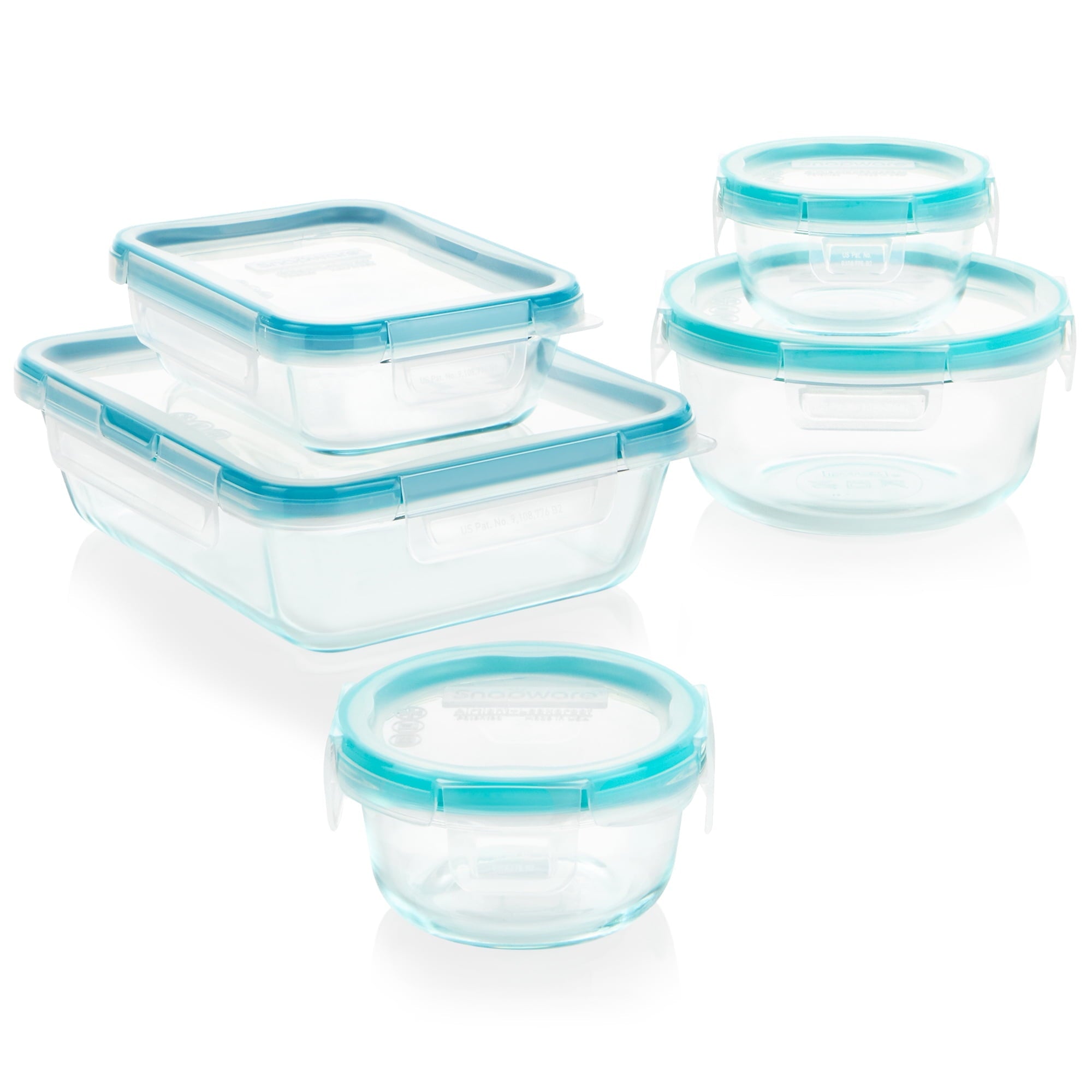Sweet Treat Shaped Glass Storage Set, 10 Piece - Fun Food Fidget Cookie Squishable Toy - Default Title