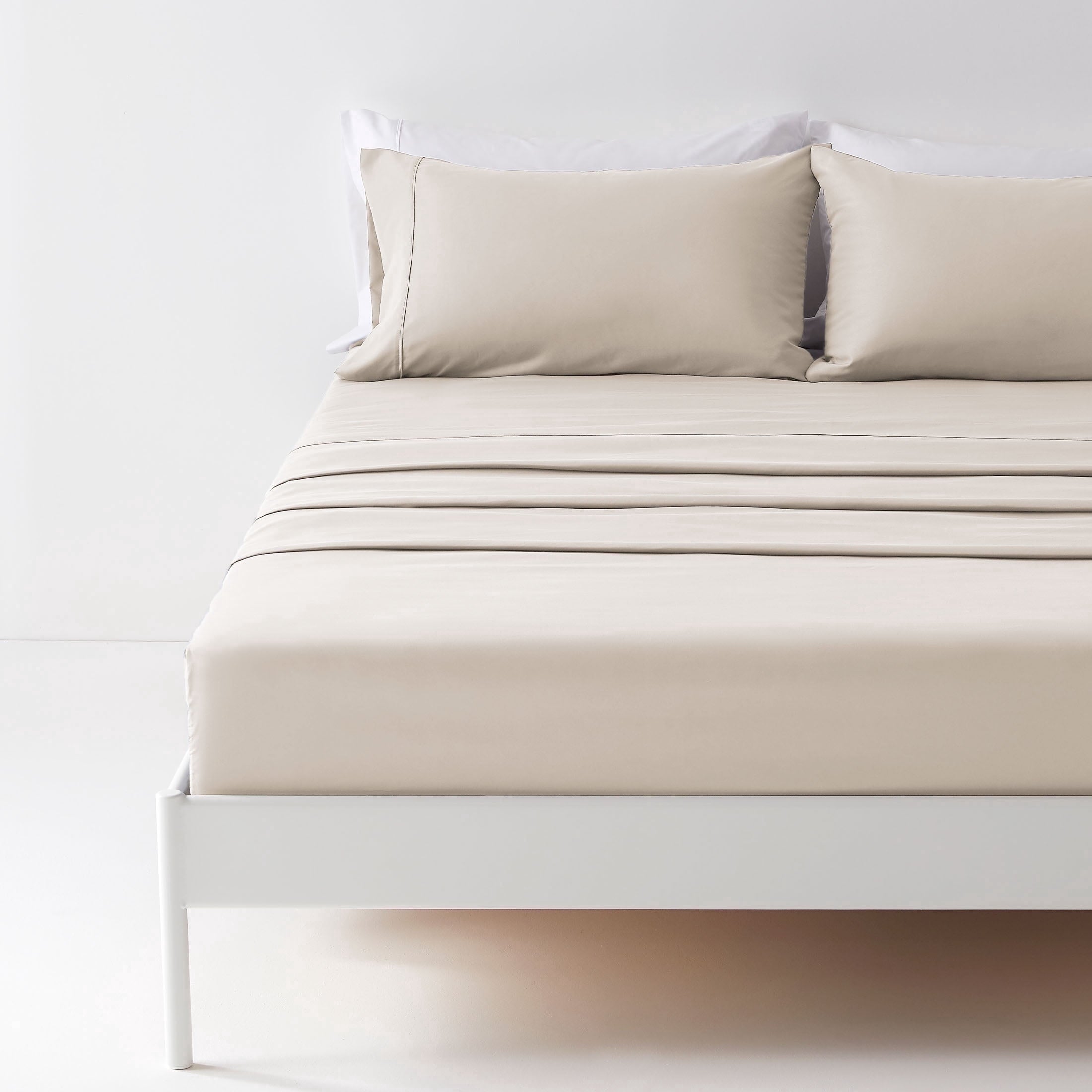 Premium Egyptian Cotton Bed Sheet Sets,Ultra Soft Breathable Luxury 4 Piece, (Beige, Queen) - Luxury Bed Sheet Set with Deep Pockets - Default Title