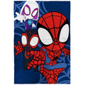 Super Soft Flannel Spidey and His Amazing Friends Kids Plush Twin/Full Blanket, 62 x 90, Microfiber, Blue and Red - Super Soft Reversible Sherpa Flannel Blanket - Default Title
