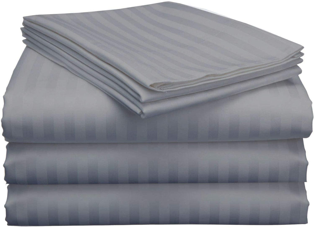 Cooling Sateen Split King Bed Sheet Set 5Pcs Adjustable Bed Sheets - 18" Deep Pocket of Fitted Sheet 800 Thread Count 100% Pure Egyp... - Premium Ultra-Soft Pillowcase Pair for Sleeping - Default Title