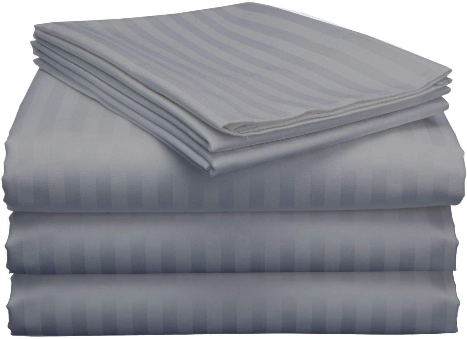 Cooling Sateen Split King Bed Sheet Set 5Pcs Adjustable Bed Sheets - 18" Deep Pocket of Fitted Sheet 800 Thread Count 100% Pure Egyp... - Premium Ultra-Soft Pillowcase Pair for Sleeping - Default Title