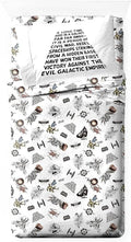Breathable Luxury T-Shirt Comic 3 Piece Twin Size Bed Sheets Set - Disney Space Theme Bedding - Cooling Hotel Quality Bedding Sheets and Pillowcases - Default Title