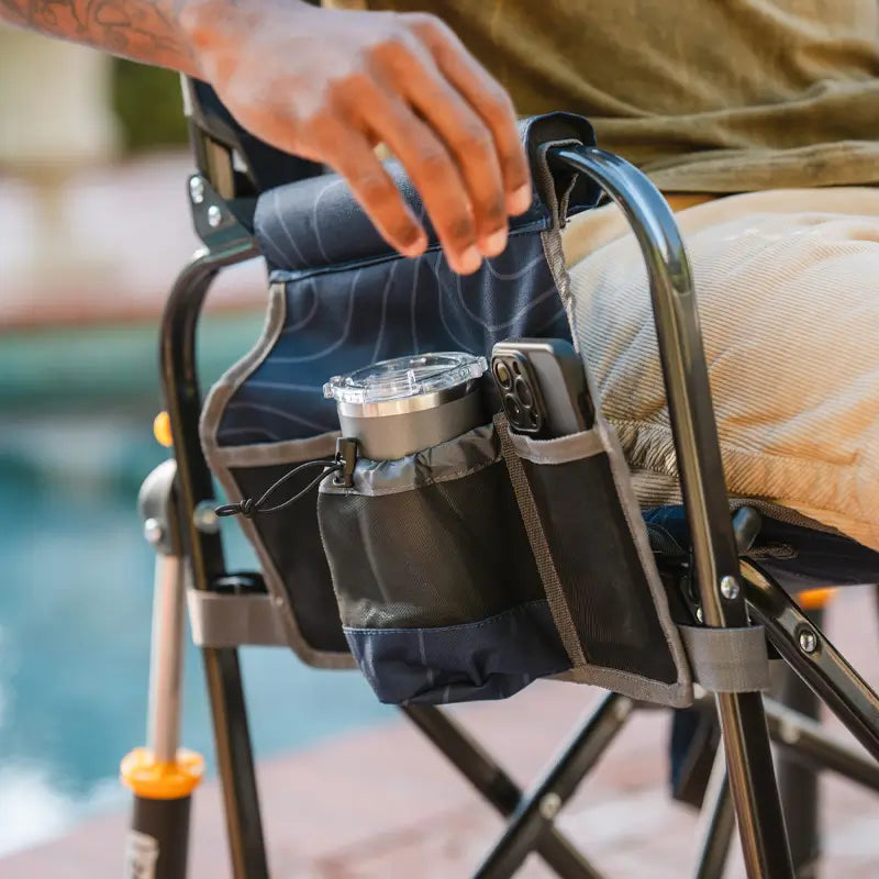 Heavy-Duty Freestyle Stowaway Rocker - Choice 794 - RoadTrip Rocker Smooth Motion Camp Chair Detail
