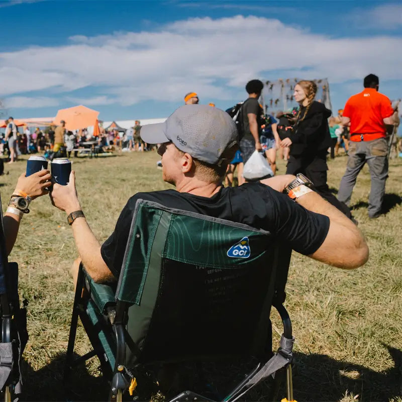 Heavy-Duty Freestyle Stowaway Rocker - Choice 794 - RoadTrip Rocker Smooth Motion Camp Chair Detail